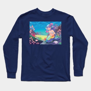 Mermaid and Fish 2 Long Sleeve T-Shirt